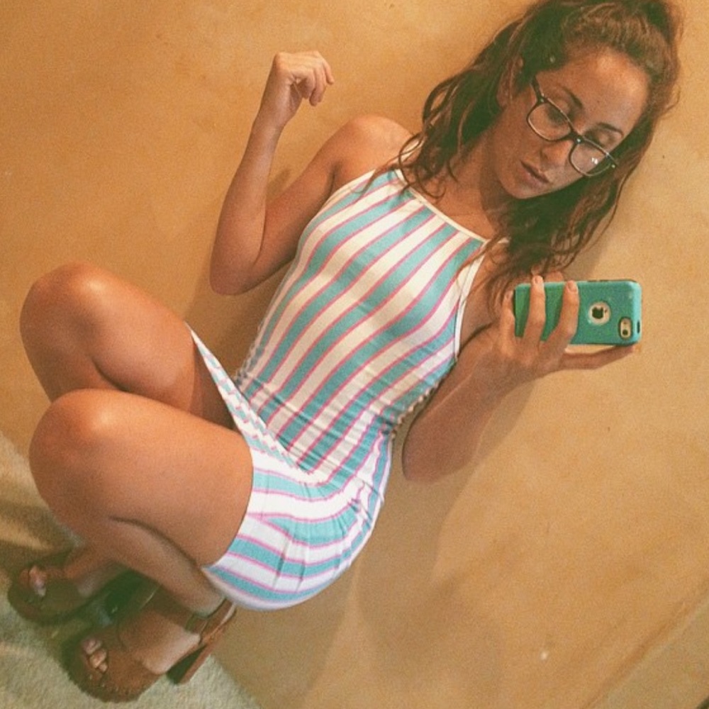 Striped American Apparel Dress